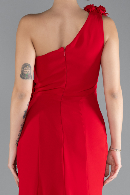 Robe Queue de Poisson Longue Rouge ABU4381