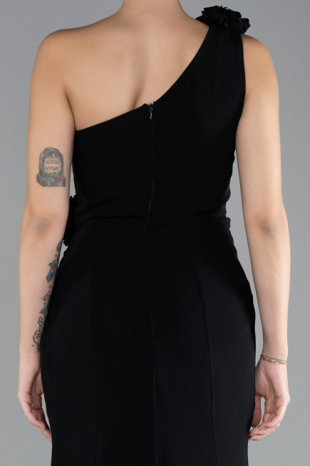 Robe Queue de Poisson Longue Noir ABU4381