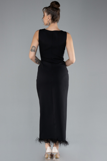 Robe De Soirée Midi Noir ABK2169
