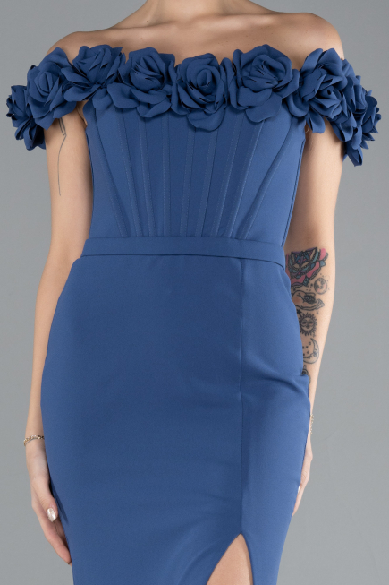 Robe de Soirée Longue Indigo ABU4387