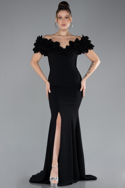 Robe De Soirée Longue Noir ABU4080