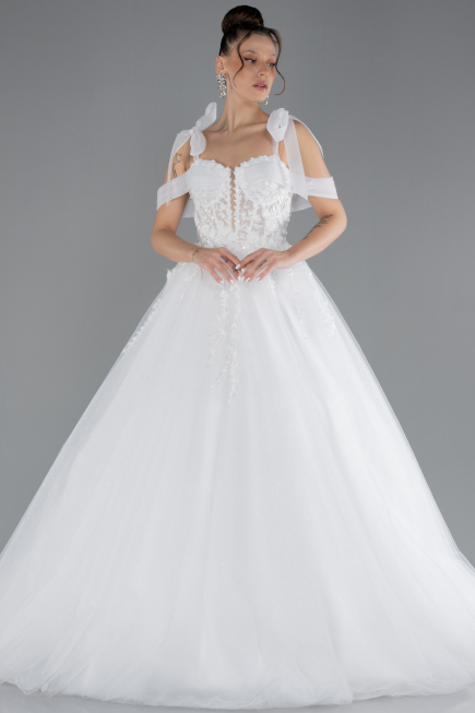 Robes de Mariage Longue Blanc ABU4439