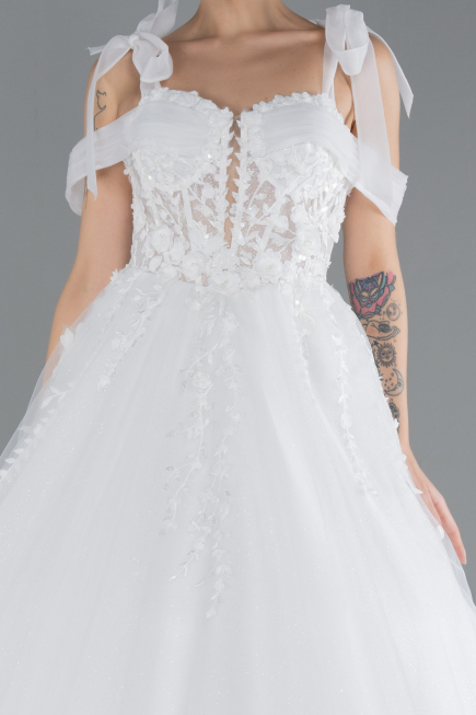 Robes de Mariage Longue Blanc ABU4439