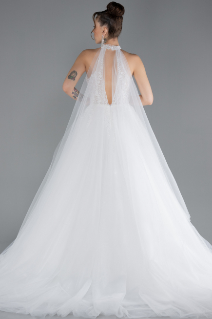 Robe de Mariée Grande Taillev Longue Blanc ABU4488