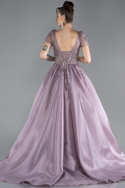 Robe Haute Couture Longue Lavande ABU4449