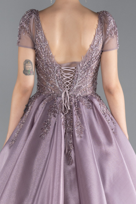 Robe Haute Couture Longue Lavande ABU4449