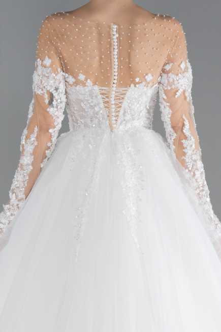 Robes de Mariage Longue Blanc ABU4477
