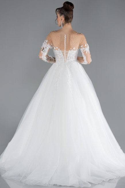 Robes de Mariage Longue Blanc ABU4477