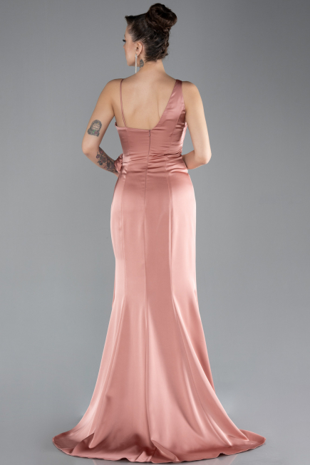 Robe de Soirée Longue Satin Pelure D'oignon ABU4498