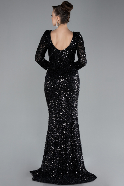 Robe de Soirée Longue Noir ABU4512