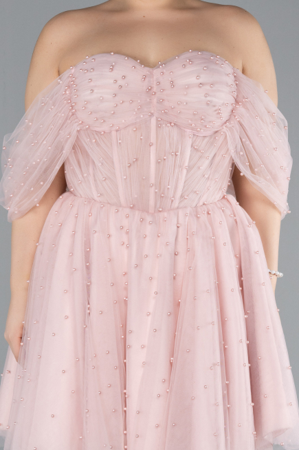 Robe De Mariée Grande Taille Mini Poudre ABK2110