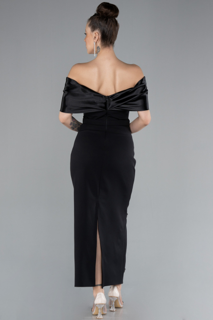 Robe De Soirée Midi Noir ABK2212