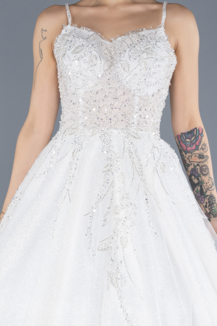 Robes de Mariage Longue Blanc ABU4547