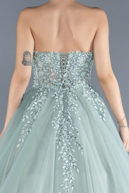 Robes De Soirée Grande Taille Longue Menthe ABU4465