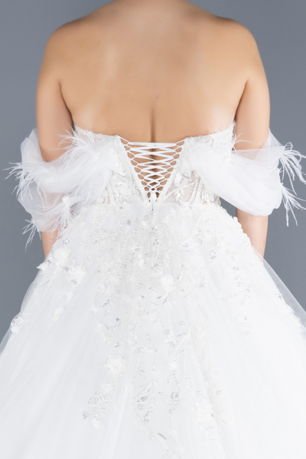 Robes de Mariage Longue Blanc ABU4572