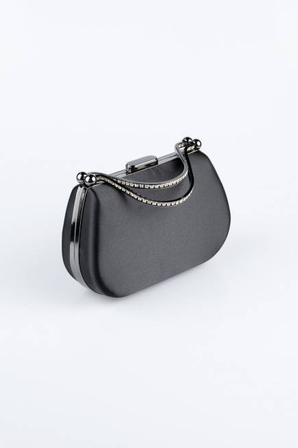 Sac de Soirée Luxe Satin Noir V746