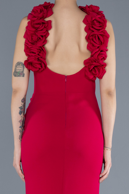 Robe de Soirée Longue Fushia ABU4610