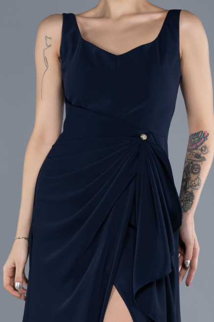 Robe de Soirée Longue Bleu Marine ABU4621