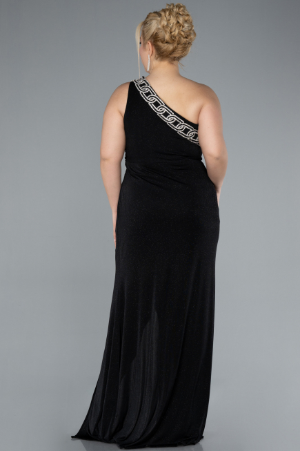 Robe De Soirée Grande Taille Longue Noir ABU4601