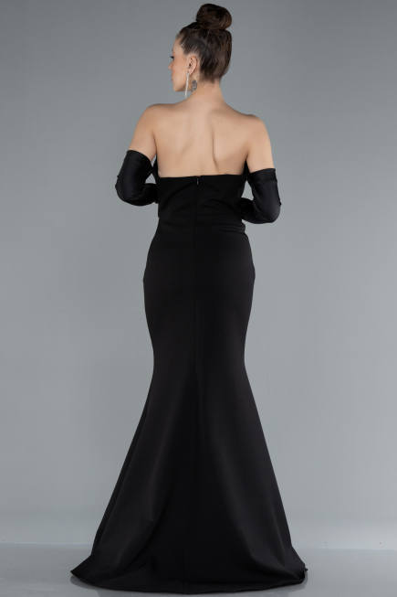 Robe Queue de Poisson Longue Noir ABU4637