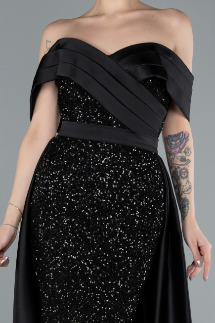 Robe de Soirée Longue Noir ABU4661