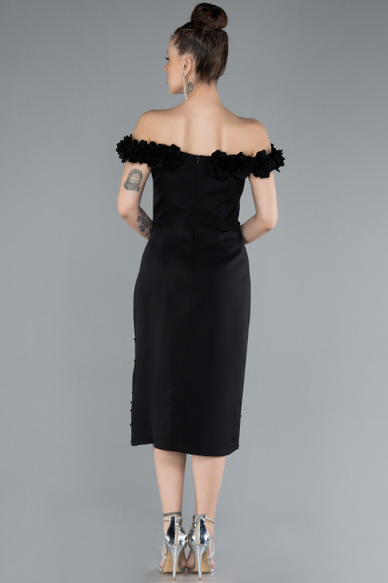 Robe de Cérémonie Midi Noir ABK2248