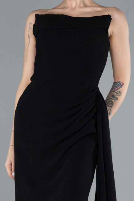 Robe Queue de Poisson Longue Noir ABU4666