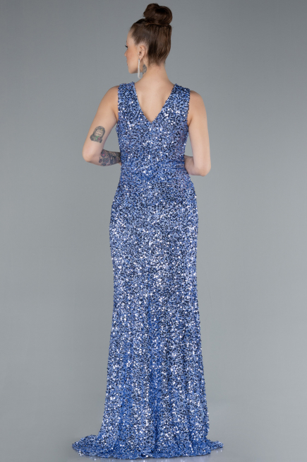 Robe de Soirée Longue Indigo ABU4672