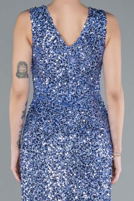 Robe de Soirée Longue Indigo ABU4672
