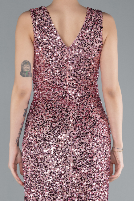 Robe de Soirée Longue Poudre ABU4672