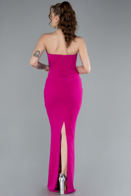 Robe de Soirée Longue Fushia ABU4687