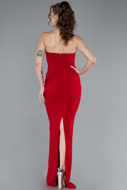 Robe de Soirée Longue Rouge ABU4687