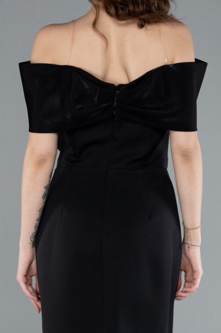 Robe De Soirée Midi Noir ABK2263