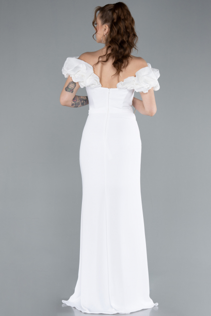 Robe de Soirée Longue Blanc ABU4696