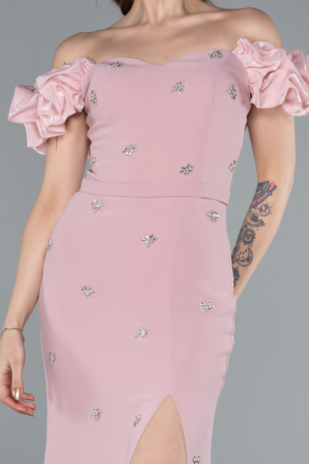 Robe de Soirée Longue Poudre ABU4696
