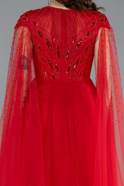 Robe de Soirée Longue Rouge ABU4707