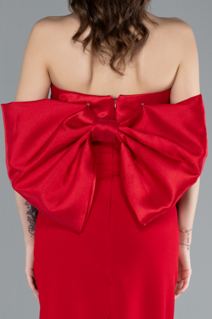 Robe de Soirée Longue Rouge ABU4716