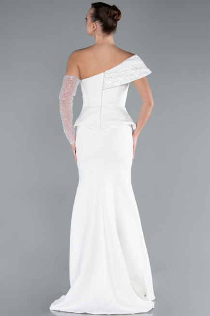 Robe de Soirée Longue Blanc ABU4730