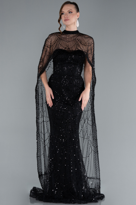 Robe De Soirée Longue Noir ABU4517