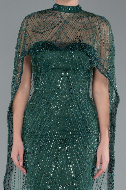 Robe De Soirée Longue Émeraude ABU4517