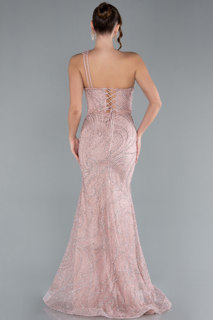 Robe De Soirée Longue Poudre ABU4697