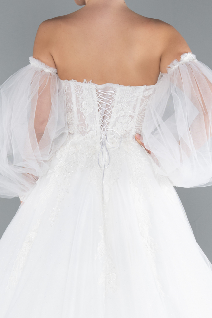 Robes de Mariage Longue Blanc ABG111