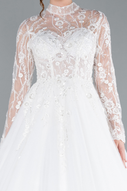Robes de Mariage Longue Blanc ABG119