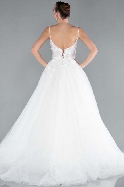 Robes de Mariage Longue Blanc ABG039