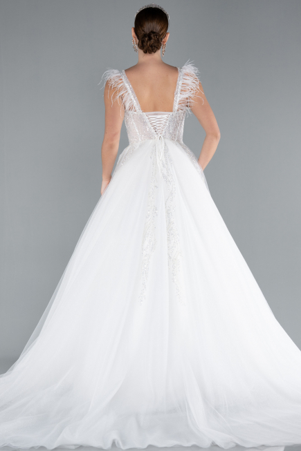 Robes de Mariage Longue Blanc ABG110