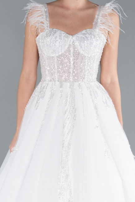 Robes de Mariage Longue Blanc ABG110