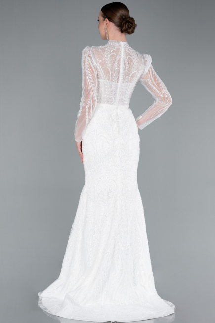 Robes de Mariage Longue Blanc ABG105