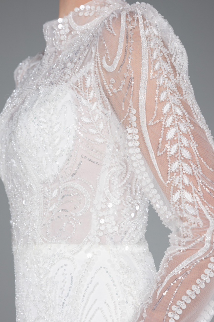 Robes de Mariage Longue Blanc ABG105