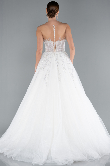 Robes de Mariage Longue Blanc ABG034