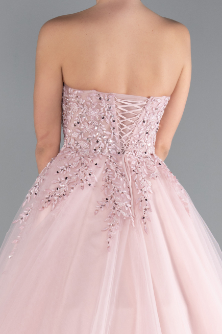 Robe De Fiançailles Grande Taille Longue Poudre ABU4453